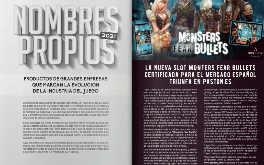 Aparición de Triple Cherry en el reportaje “Nombres Propios” de Sector del Juego