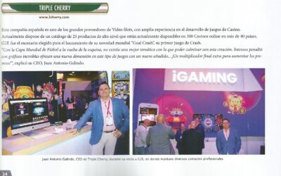 Triple Cherry en el importante magazine “Casinos de Latinoamérica”